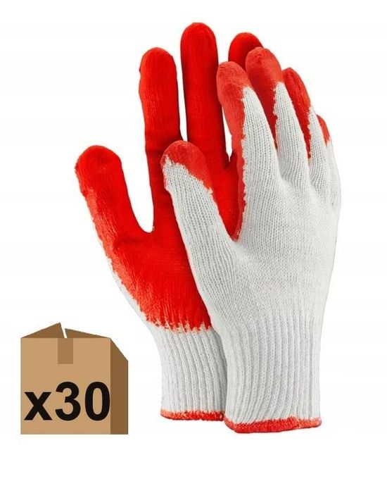 Rękawice Robocze Czerwone Wampirki - 30 PAR -Rozm. 9 (L)