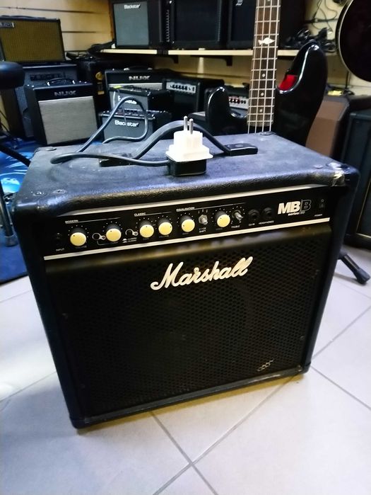 Gitara Basowa Leworęczna Marlin Sidewinder + Marshall MB30