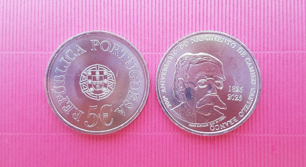 Moeda Camilo Castelo Branco 200º Aniversário Do Nascimento CuNí Normal