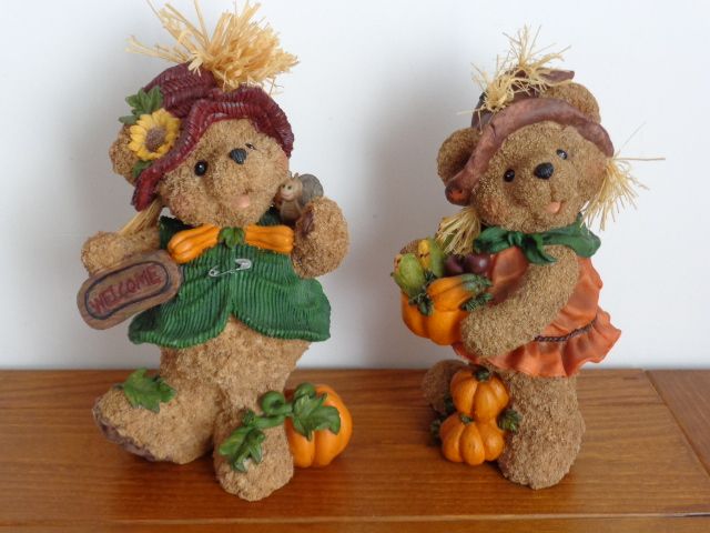 Par de ursinhos de Outono