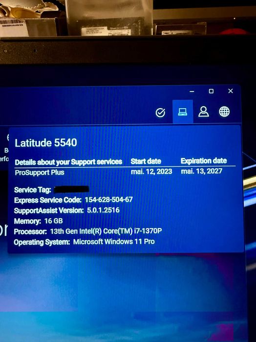 Dell Latitude 5540|i7-1370P c/14 Cores|16G|512G|Geforce MX550|Garantia