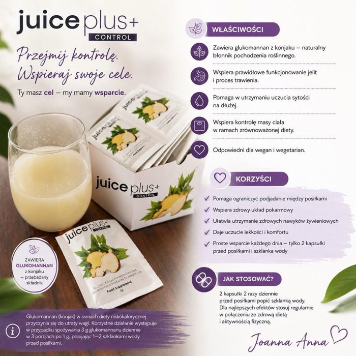 Control od Juice plus