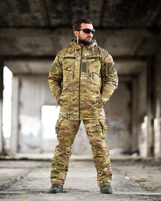 Тактичний зимовий костюм мультикам утеплений військовий до -20 спраажн