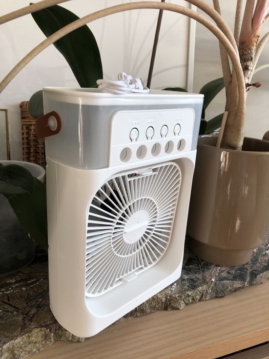 Портативний міні вентилятор кондиціонер зволожувач від павербанк USB