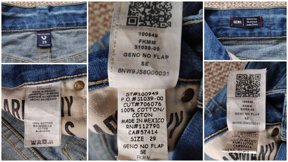 True Religion relaxed slim geno no flap джинси оригінал W29