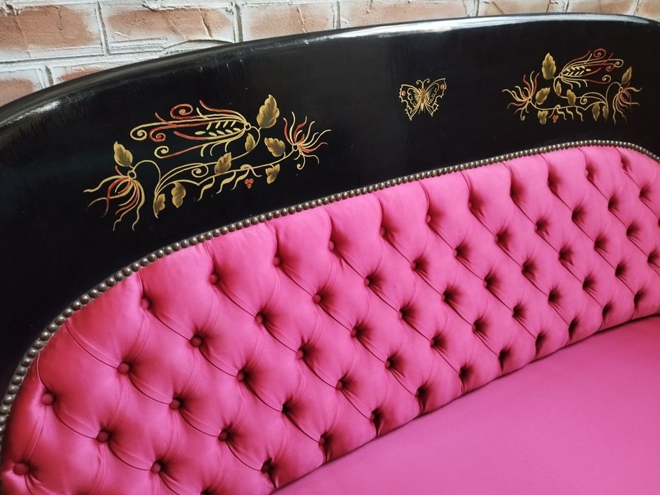 piękna sofa egipska Antyk Vintage 3 osobowa