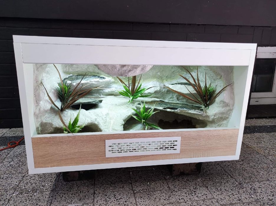 Terrarium 60x40x40 gekon lamparci jaszczurka PETMARKET