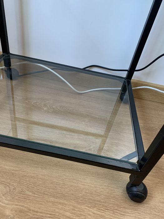 Mesa de apoio em vidro