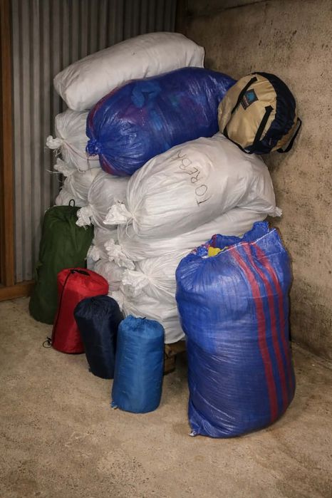 Worki z ubraniami , całość 250zł
