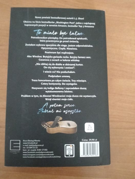 Książka "odcień północy"