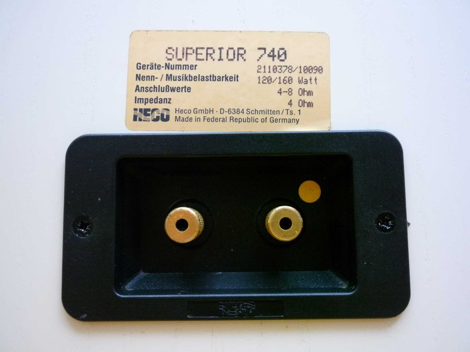 Kolumny HECO SUPERIOR 740 Hi-END 120/160 watt st. idealny