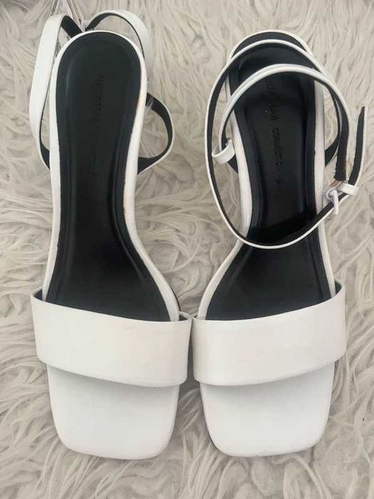 *Nowe* Białe sandałki na koturnie Pull&Bear r.36
