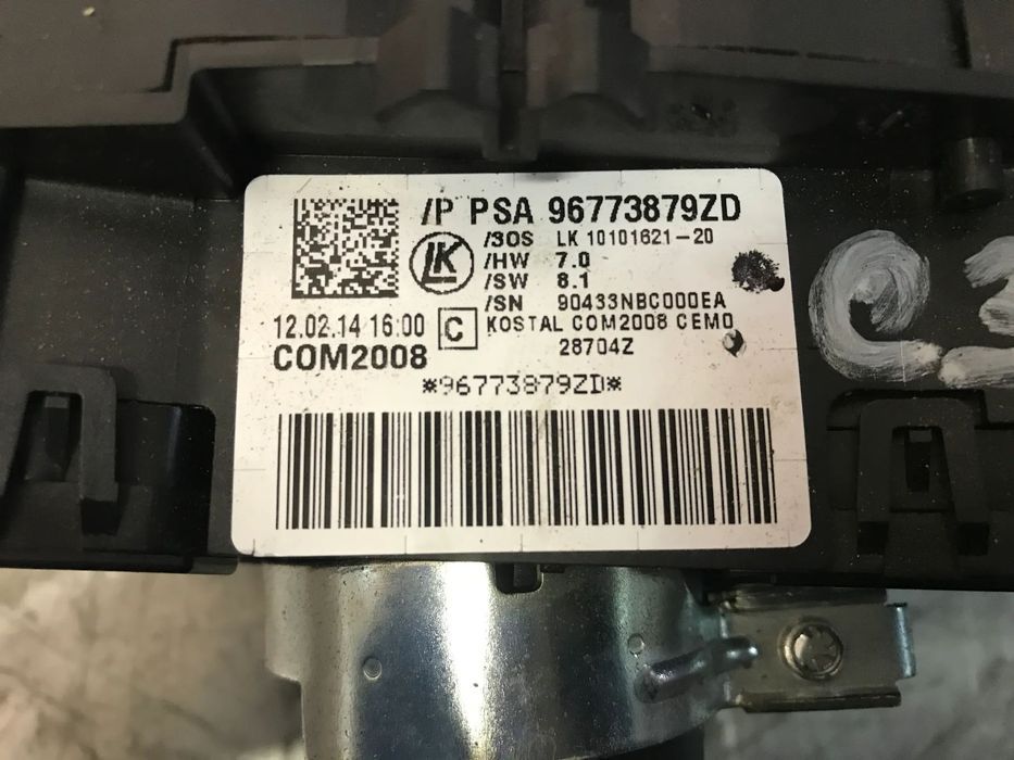 COMUTADOR LUZES / PISCAS / FITA DE AIRBAG CITROEN C3 II COM2008