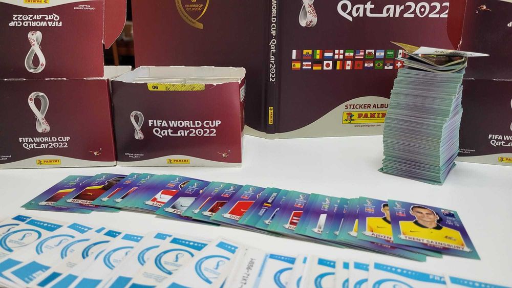 Cromos Mundial Catar 2022 - 75% da coleção disponível