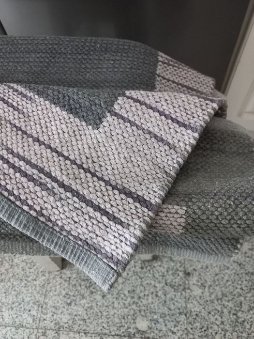 Conjunto de 2 tapetes em algodão para quarto ou sala
