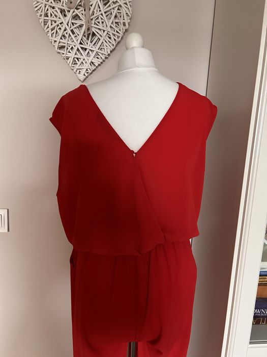 Zara czerwony kombinezon rozmiar L