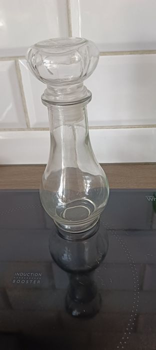 Buteleczka wazonik szklany z korkiem