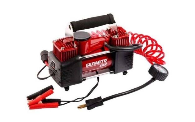 Автомобільний компресор BELAUTO двухпоршневий 87л/хв, Автокомпрессор