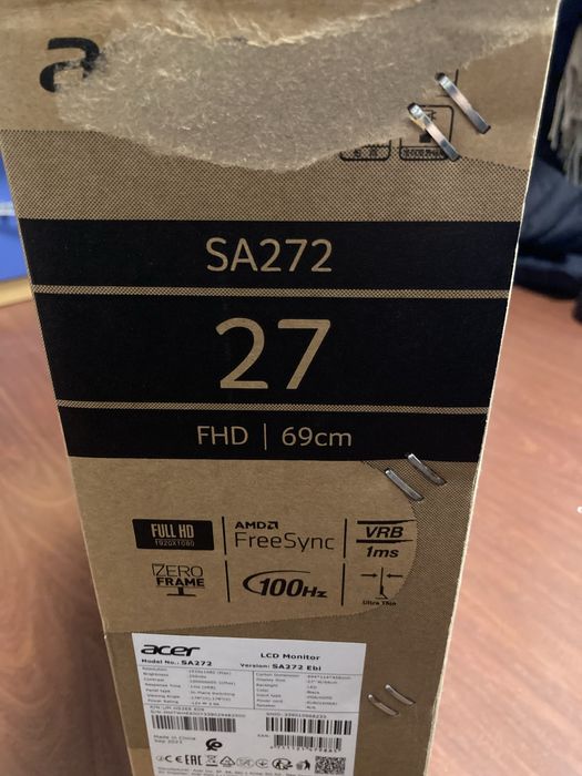 Monitor acer 27 polegadas 100 hz