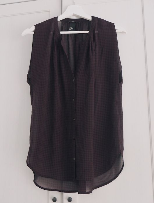 Koszula oversize mgiełka w kratkę