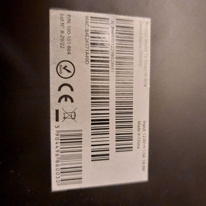 SmartTV BoxTV 4K model DV8988