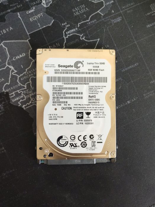Disco Híbrido (SSHD) Seagate 500GB 2.5" - Rápido e Eficiente