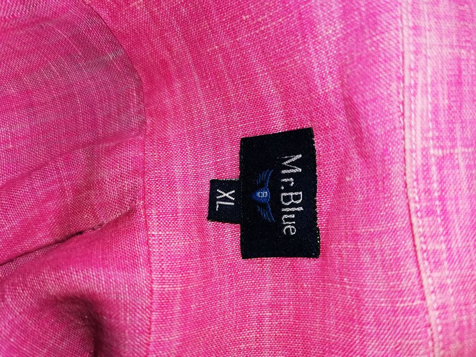 Camisa Rosa Slim Fit Mr. Blue Tam XL