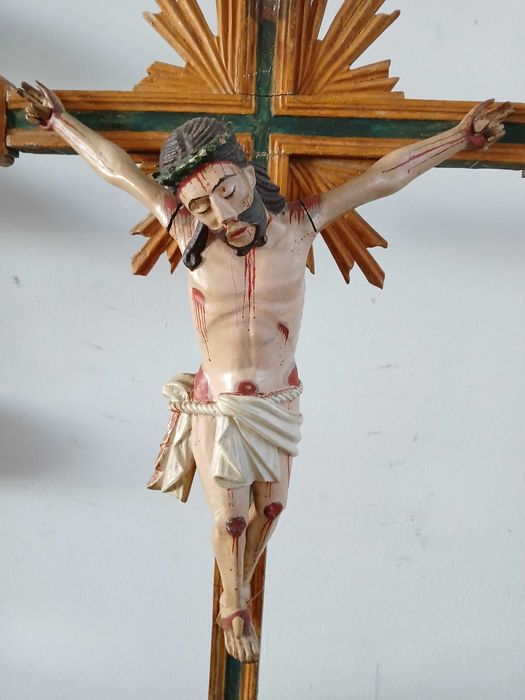 Antigo Crucifixo em madeira do inicio sec. XIX
