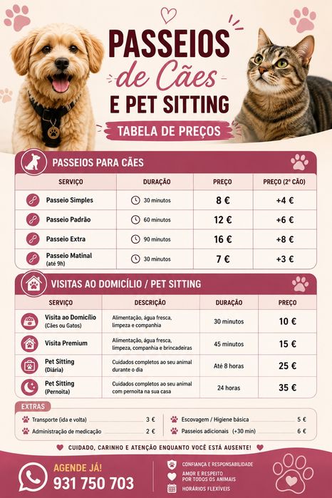 Passeios de cães e pet sitting514380500052879361
