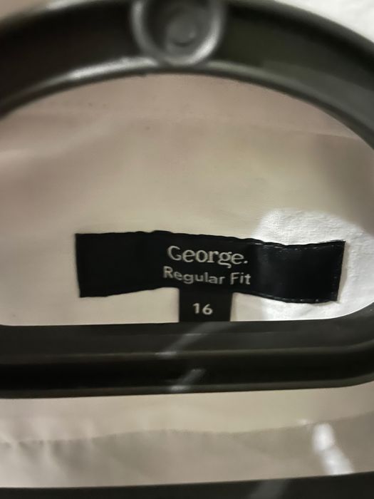 Біла чоловіча сорочка George 16in 40 1/2cm