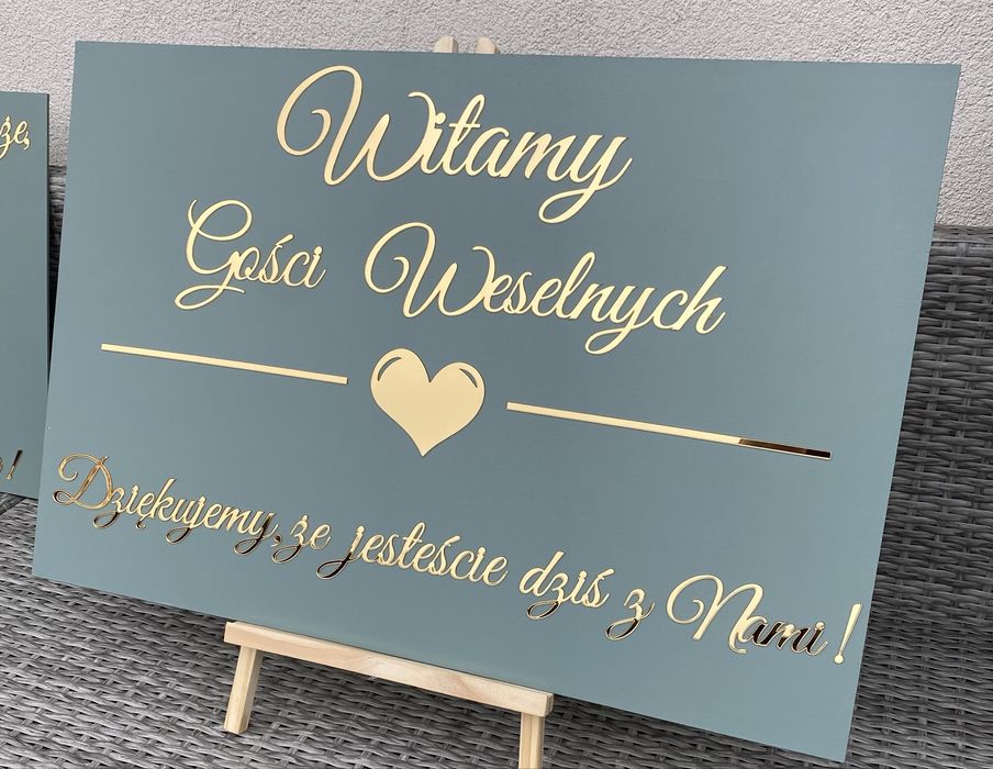 Plan stolów tablica  powitalna  ślub wesele lustrzane zloto