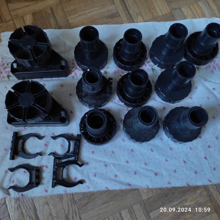 Nóżka meblowa cokołowa 100 mm, CAMAR 12szt