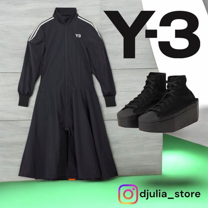 Женский плащ y-3 adidas yohji yamamoto