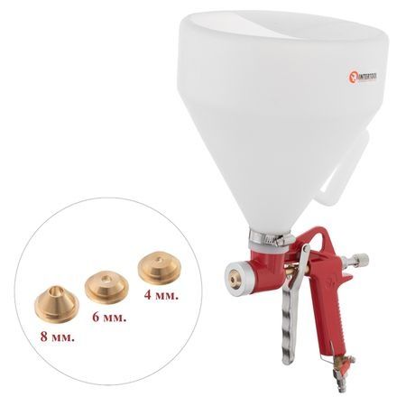 Распылитель штукатурный пневматический, форсунки: 4, 6, 8 мм
