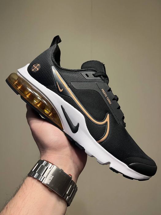 Кросівки Nike Presto Turbo Black/Gold premium