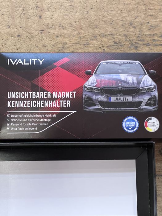 Suporte Magnético Invisível para Matrícula IVALITY (Novo)