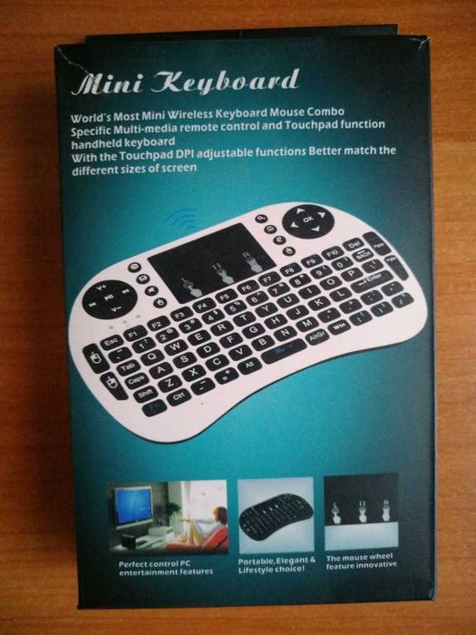 Мульти-медиа Wireless mini keyboard mouse combo с АКБ
