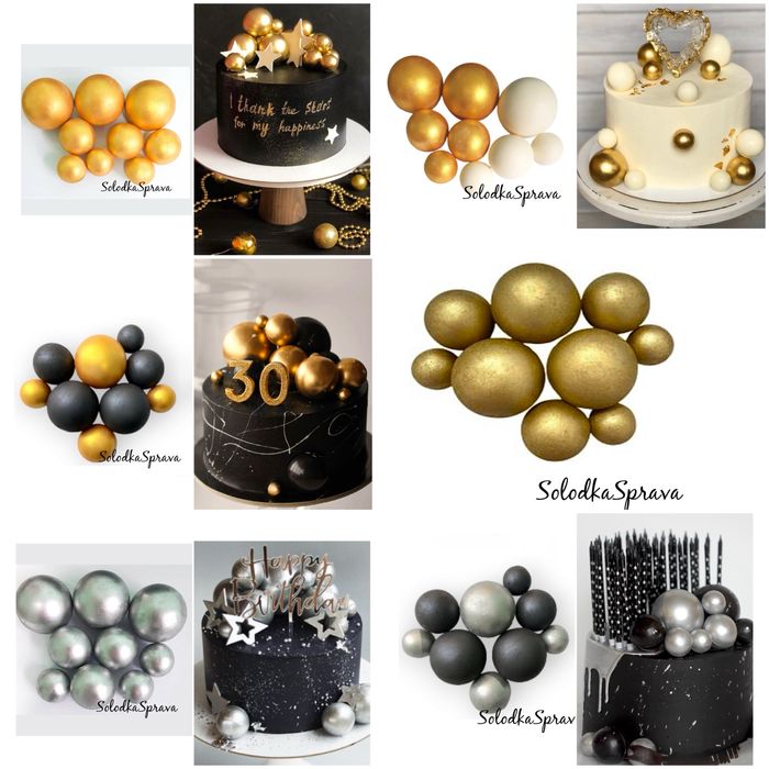 Шоколадні кулі-сфери, декор для торта