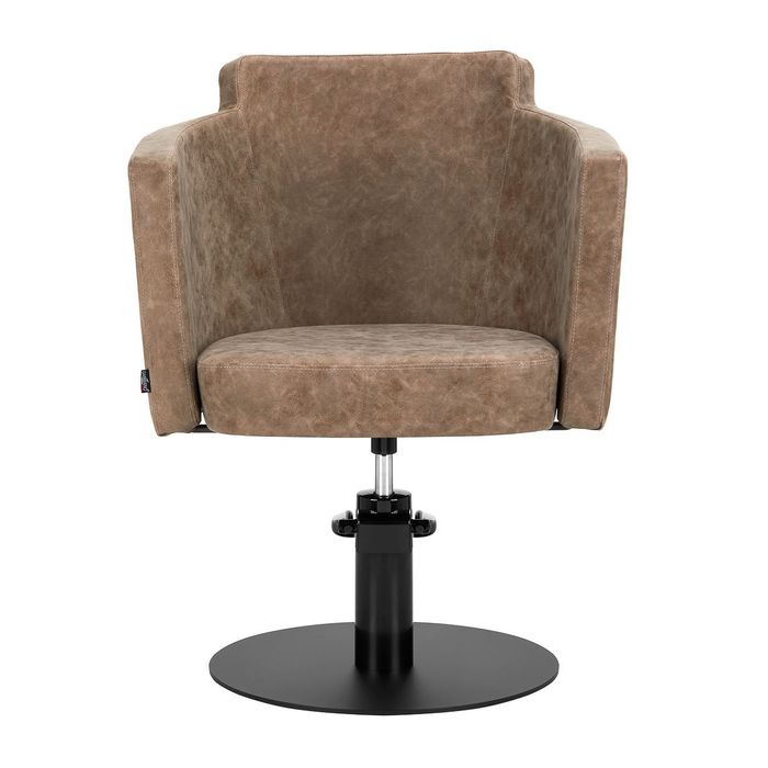 Gabbiano Fotel fryzjerski Roma old brązowy OUTLET