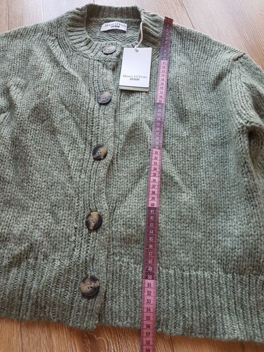 M 38 Marc O'Polo Denim kardigan damski sweter rozpinany guziki wełna