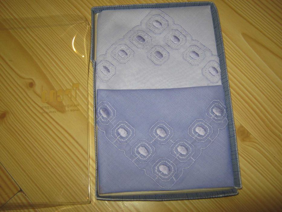 Chusteczki do nosa damskie z haftem 100 % bawełna