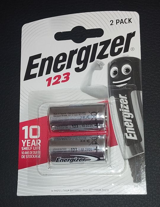 Батарейка Energizer CR123 Lithium 2шт