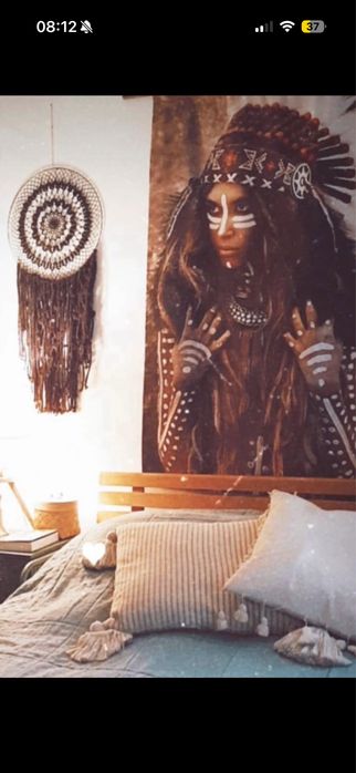 Płótno obraz na ściane styl boho indianka