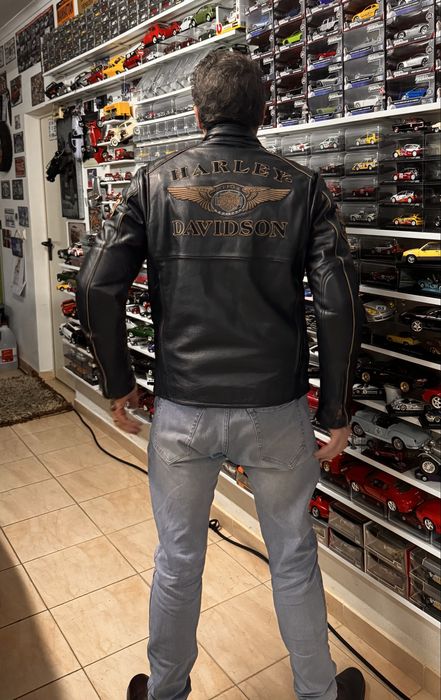 Blusão Harley Davidson 110th Anniversary – Couro Genuíno -Tamanho M