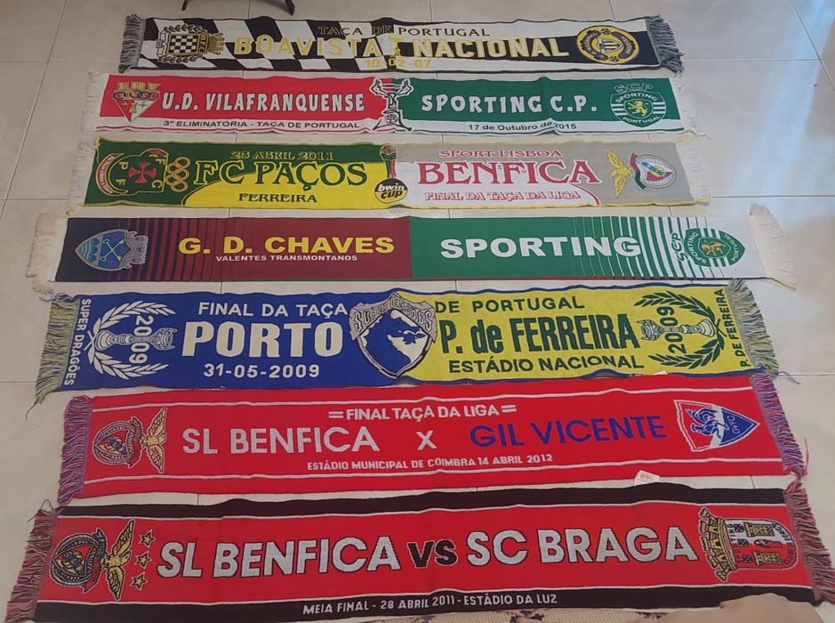 7 cachecois de Futebol taça de Portugal