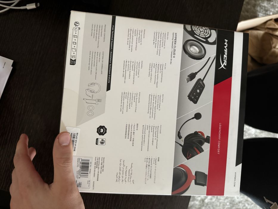 Rato HyperX Haste 2 + HyperX Cloud II NOVOS64739016735874122