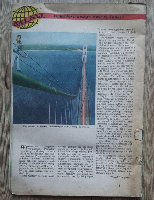Płomyk rok 44 15. - 30. VI. 1961 r. NR 12