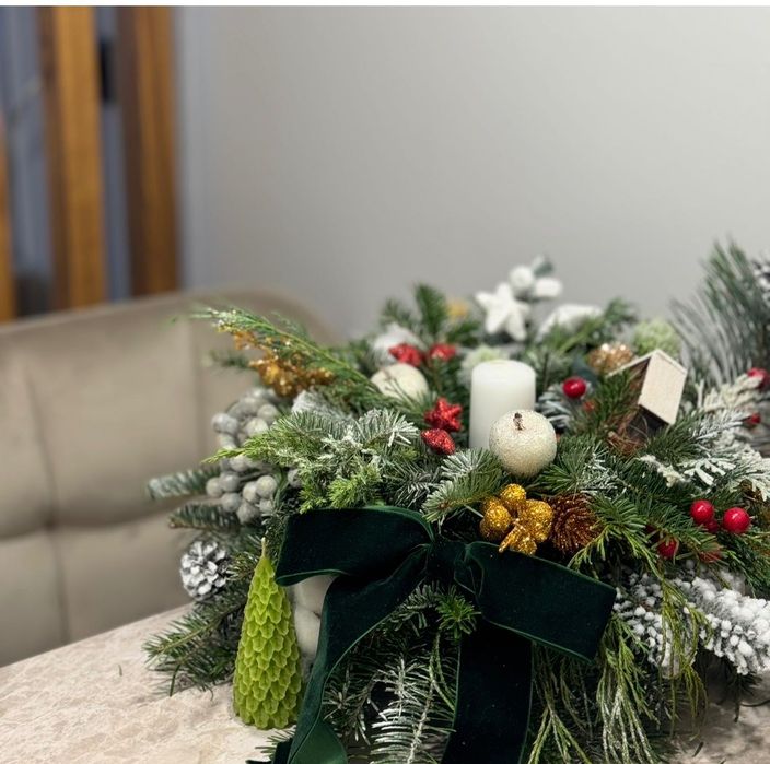 Роблю новорічні композиції різного діаметру та дизайну ! Замовляйте!