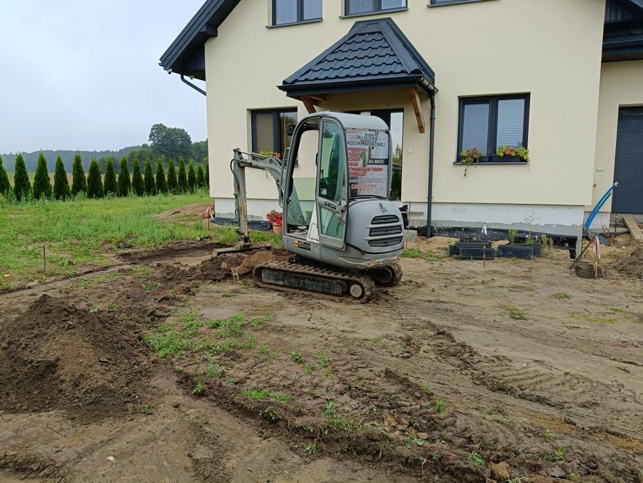 Usługi ładowarka,  mini koparka, wywrotka, odwodnienia