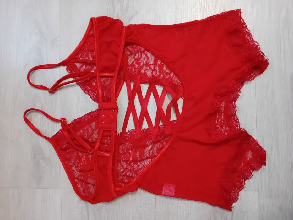 #Święta czerwona bielizna sexi M